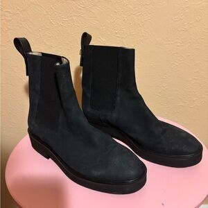 Stuart Weitzman black suede bootie